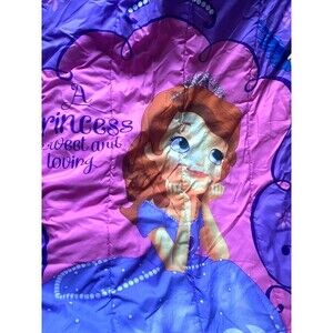 Disney Princess SOFIA Bedding Twin/Full Comforter/Blanket Sheet Total Set of 4!